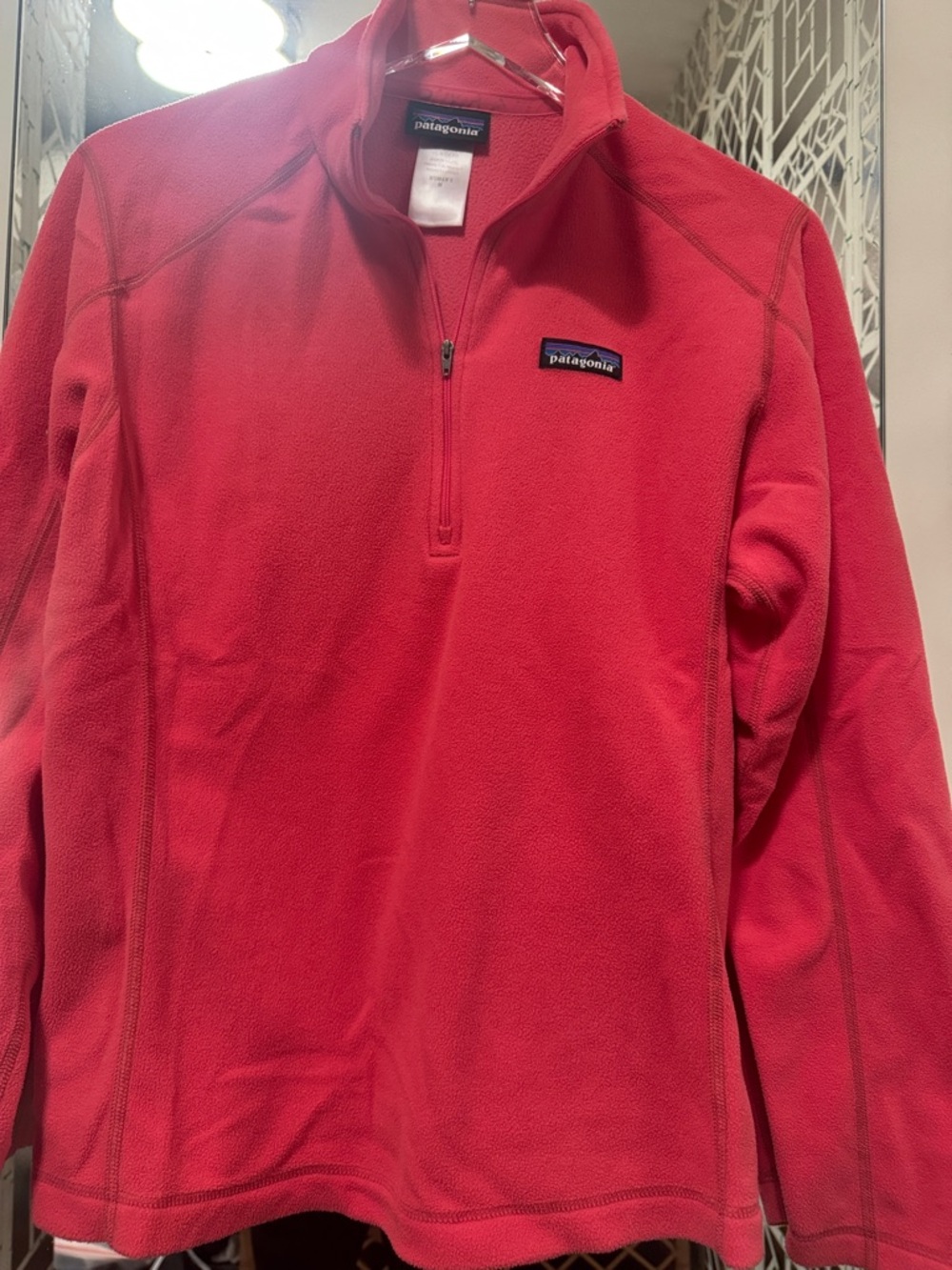 Patagonia Red Half-Zip Fleece Pullover